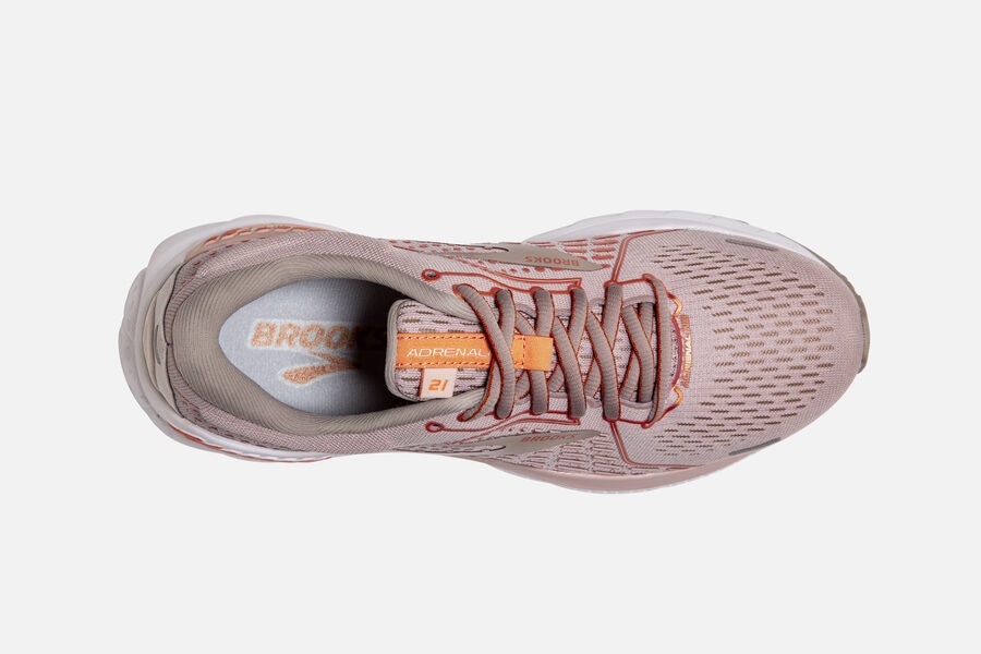 Brooks Adrenaline Gts 21 Road Loopschoenen Dames - Beige - 562987YVI